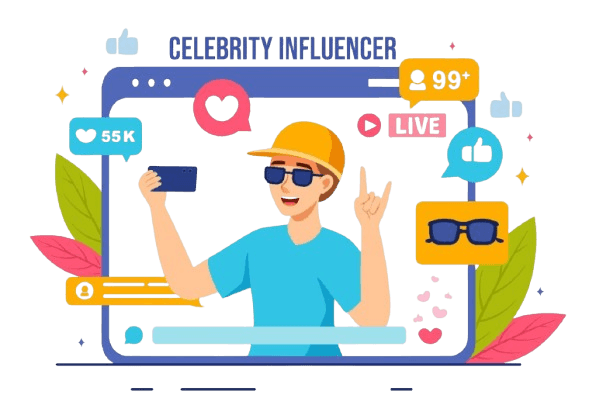 Man at Desk Illustration
