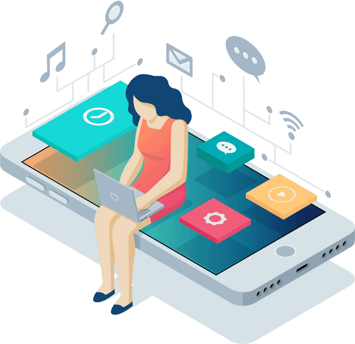 Web application services illustration